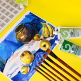 蒙玛特 Пигментированная гуашь, комплект для начинающих, детская кисть, художественный стаканчик для мытья кистей, 24 цветов