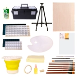 蒙玛特 Пигментированная гуашь, комплект для начинающих, детская кисть, художественный стаканчик для мытья кистей, 24 цветов