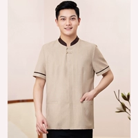 Мужской бежевый короткий рукав