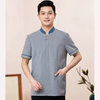 Мужской серый короткий рукав