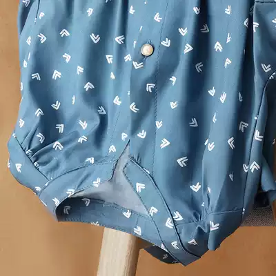 Middle-aged and elderly dress mother summer dress middle-aged foreign women wide wife middle-aged summer wave point long version shirt woman