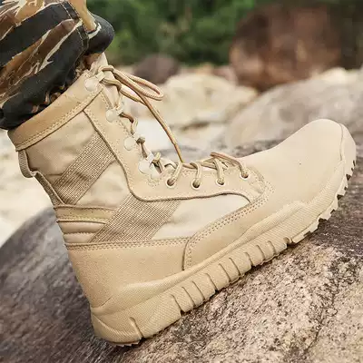 War wolf assault summer high-barrel breathable combat boots Men's special forces tactical boots Army boots Marine tooling hiking boots