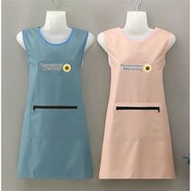Waterproof Apron Women Fashion Kan Shoulder Zipped Pocket Kitchen Korean version Home Cooking work Work to work Anti-oil adults