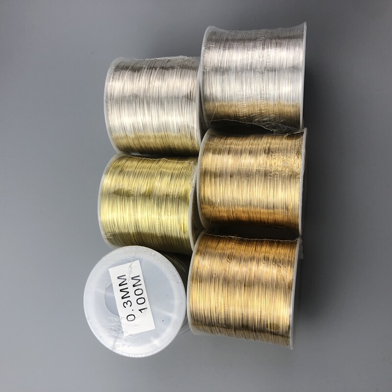 You and the Flowers - Handmade DIY Jewelry Accessories, Color-Preserving Copper Wire in Gold and Silver
