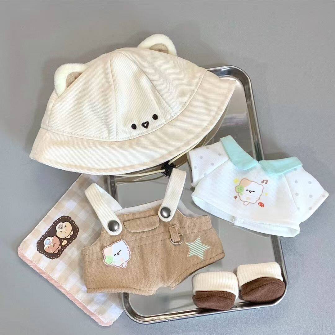 New Arrival 20cm Cotton Doll Clothes - Camping Kitten Style, Ichiban Kuji Inspired, No Attribute Outfit For Doll Dress-Up