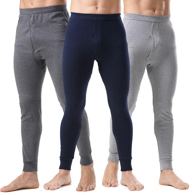 Men Sanitary Pants Pure Cotton Sweater Pants Thin Underpants Workout Full Cotton Internal Lap Pants Warm Sanitary Pants Cotton Wool Trousers Elastic Cotton Pants