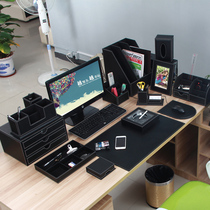 Office supplies Desktop file rack Stationery storage box Storage rack Desk office desk shelf set