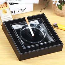 European ashtray large creative creative desktop ornaments personality Crystal glass ashtray fashion business gifts