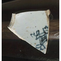 Hot selling antique porcelain genuine antique broken porcelain pieces Qing Dynasty Shunzhi blue and white bowl bottom porcelain piece specimen old porcelain piece 330