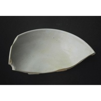 Old antique antique fragments high ancient porcelain old kiln ancient porcelain fragment specimen Song and Five Dynasties Xing kiln jade biscuit base Tiandi 401