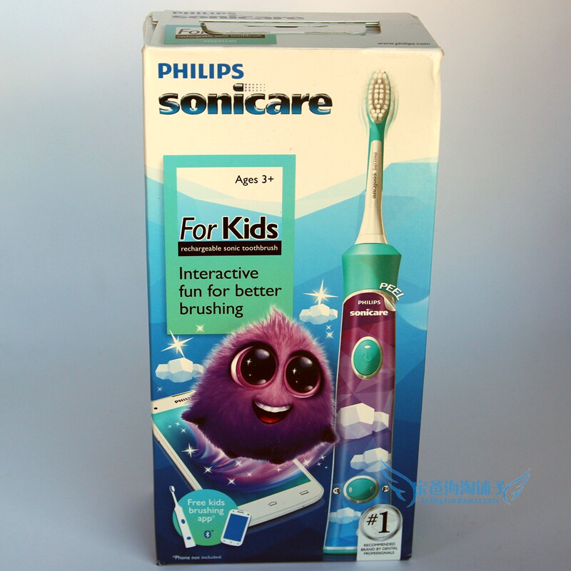 US Buy Philips PHILIPS Child Sonic Electric Toothbrush Brush Head Rechargeable Bluetooth HX6321-Taobao