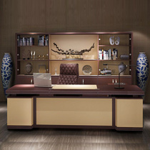 Simple and modern boss desk office desk big desk big office full set of boss desk presidents desk Ona pavilion