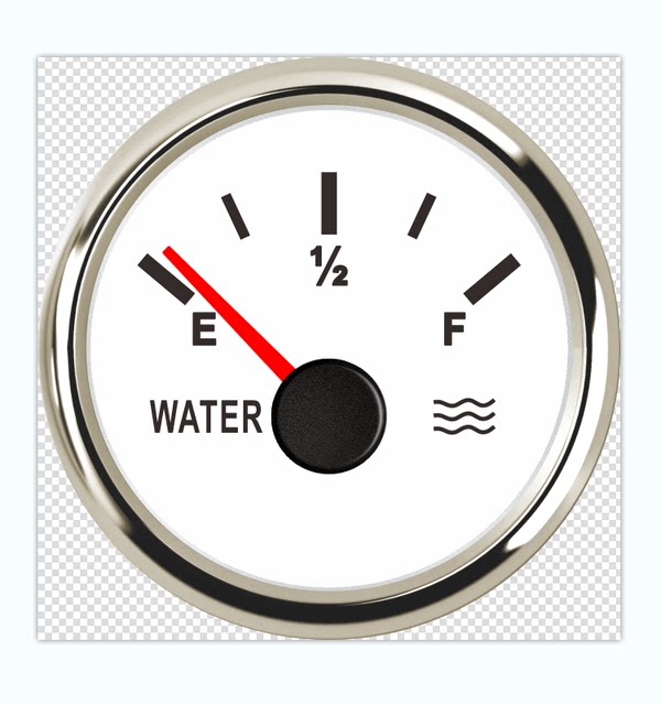 RV water level meter pointer digital liquid depth meter Shandong water meter engineering truck water tank liquid level meter
