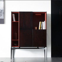 Italian light luxury high wine cabinet Modern simple multi-functional dining living room wall tea cabinet Nordic locker storage