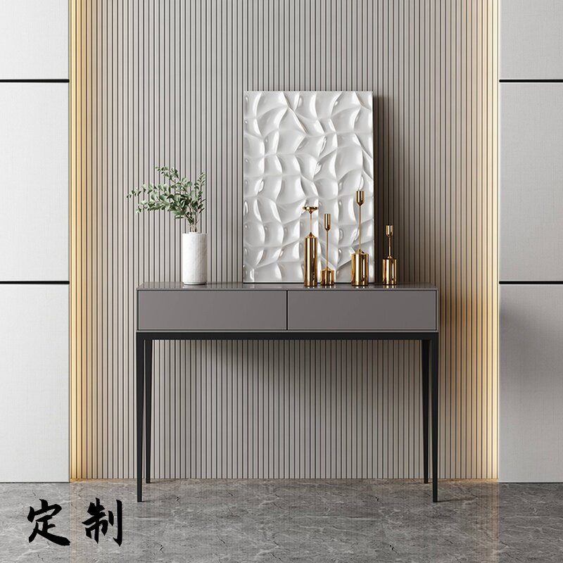 Willpower minimalist Minimalist Closing Cabinet Nordic Light Extravagant Bedroom Makeup Bench Designer Style Art High Foot minimalist Yoon Kwan Ton