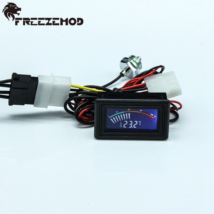FREEZE WDXS-DT computer water cooling temperature display choke plug set water tank temperature measurement