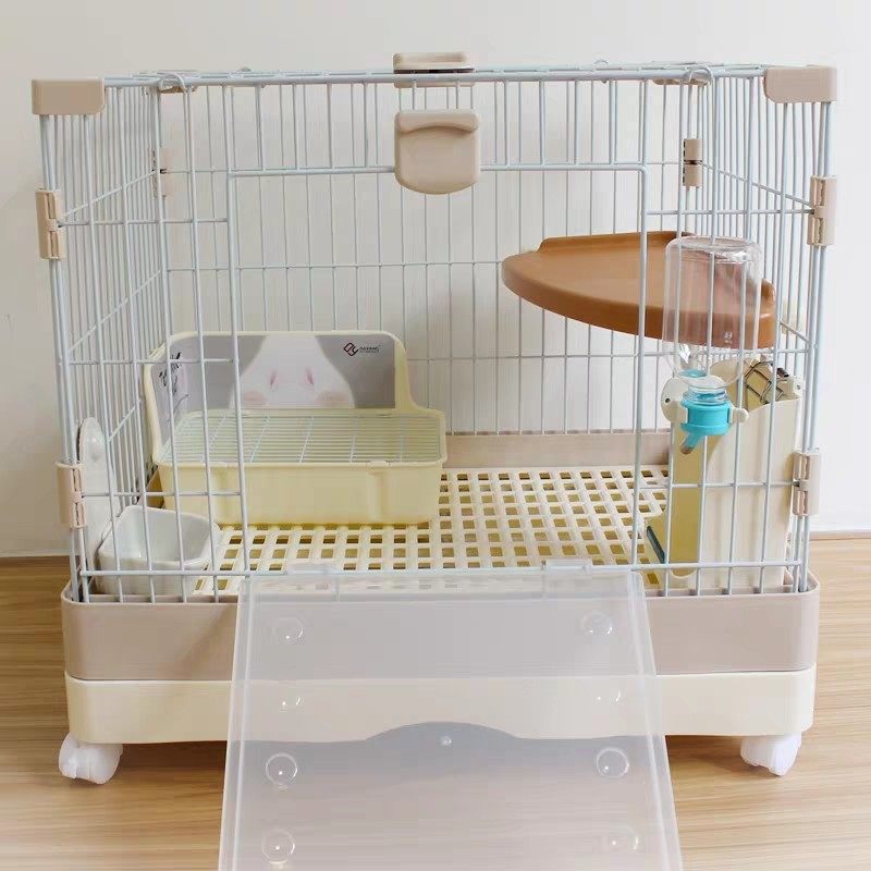 Small midsize rabbit cage rabbit cage drawer-type pet room Home Dutch pig Hetian geranium Dragon Cat Supplies Furniture