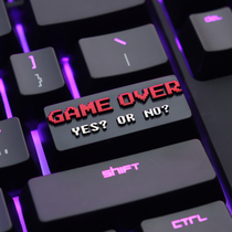 FC Nintendo GAMEOVER game over mechanical keyboard zinc-aluminum alloy is a personality enter keycap keystone