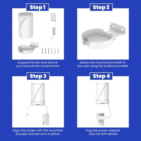 Halterung aus Aluminiumlegierung, geeignet für tp link Deco BE63/BE65/BE68/HB611-SGST/HB410