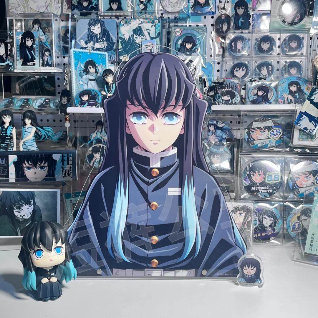 鬼滅之刃柱展半身立牌時透無一郎富岡義勇亞克力立牌擺件