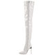 Independent Station Export Popular European and American Large Size 47 Sexy Side Zipper Patent Leather High-Heeled Over-The-Knee Boots Do Not Support Returns or Exchanges