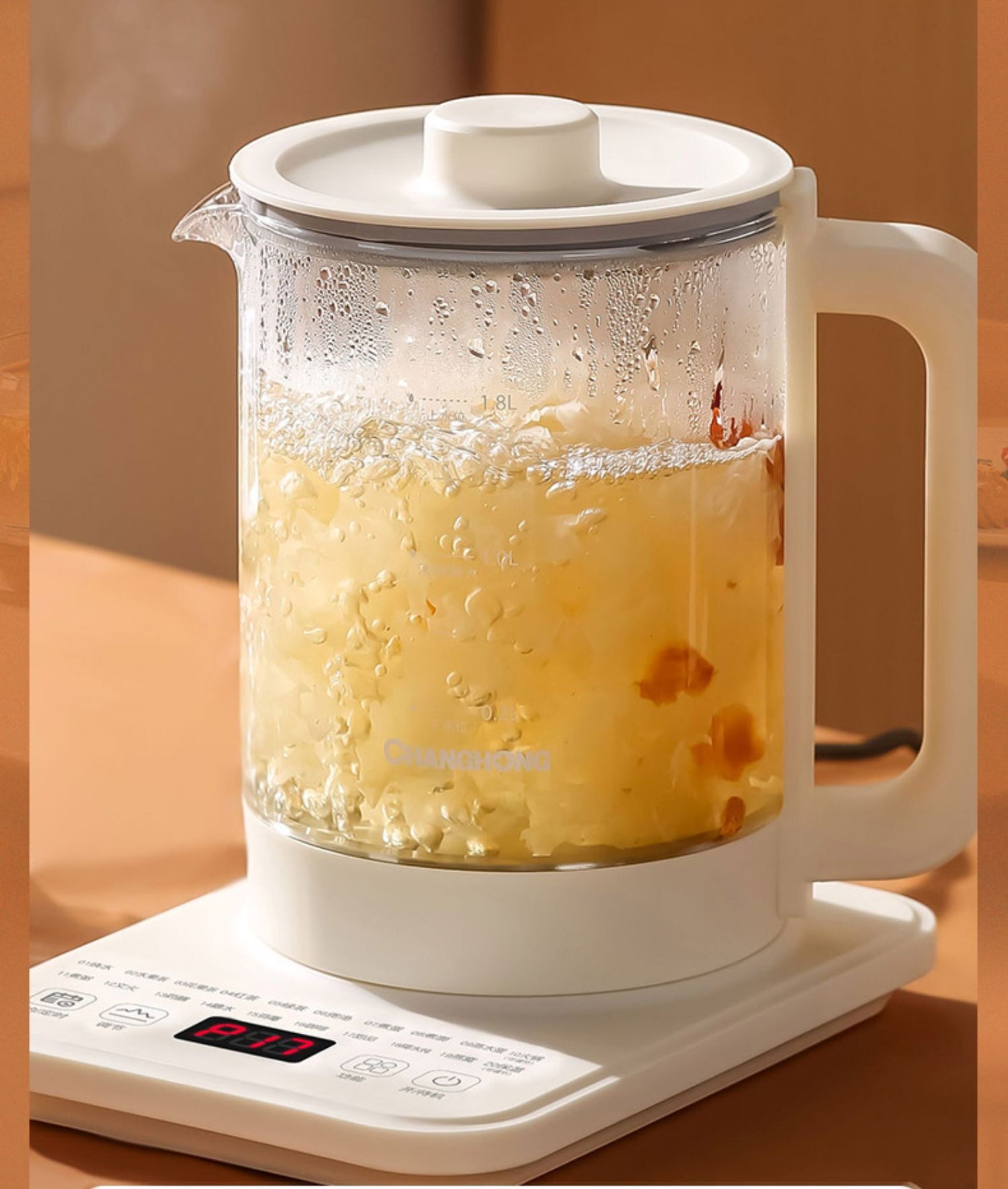 Long Iridescent Health Pot Office Fully Automatic Thickened Glass Tea Tea Home Multifunction Fully Automatic Thermostatic Cooking Tea Machine-Taobao