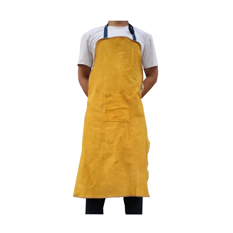 Quần áo bảo hộ lao động hàn da bò nguyên chất, cách nhiệt, chống bỏng, chống cháy, chịu nhiệt độ cao, hàn hồ quang argon, quần áo hàn, mặc ngược, tạp dề toàn da đồng phục lao động