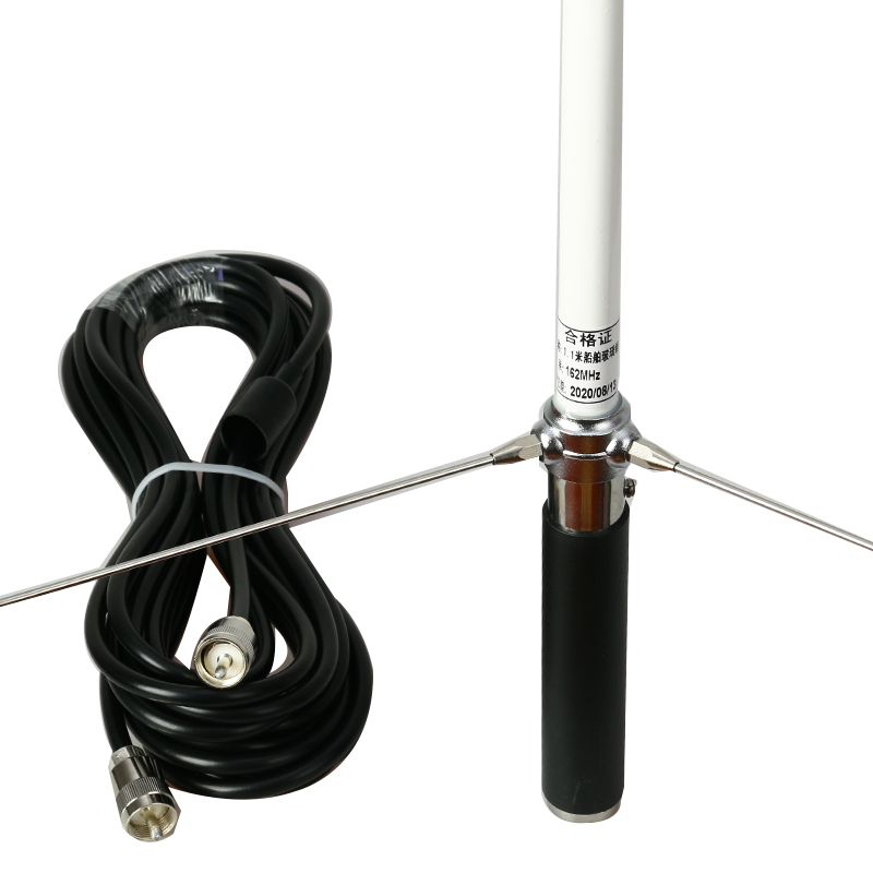 Marine Glass Outline Antenna Pole 162Mh with Feeder and Clip 1.2m Ais Antenna Avoidance Aircraft Feitong 8700