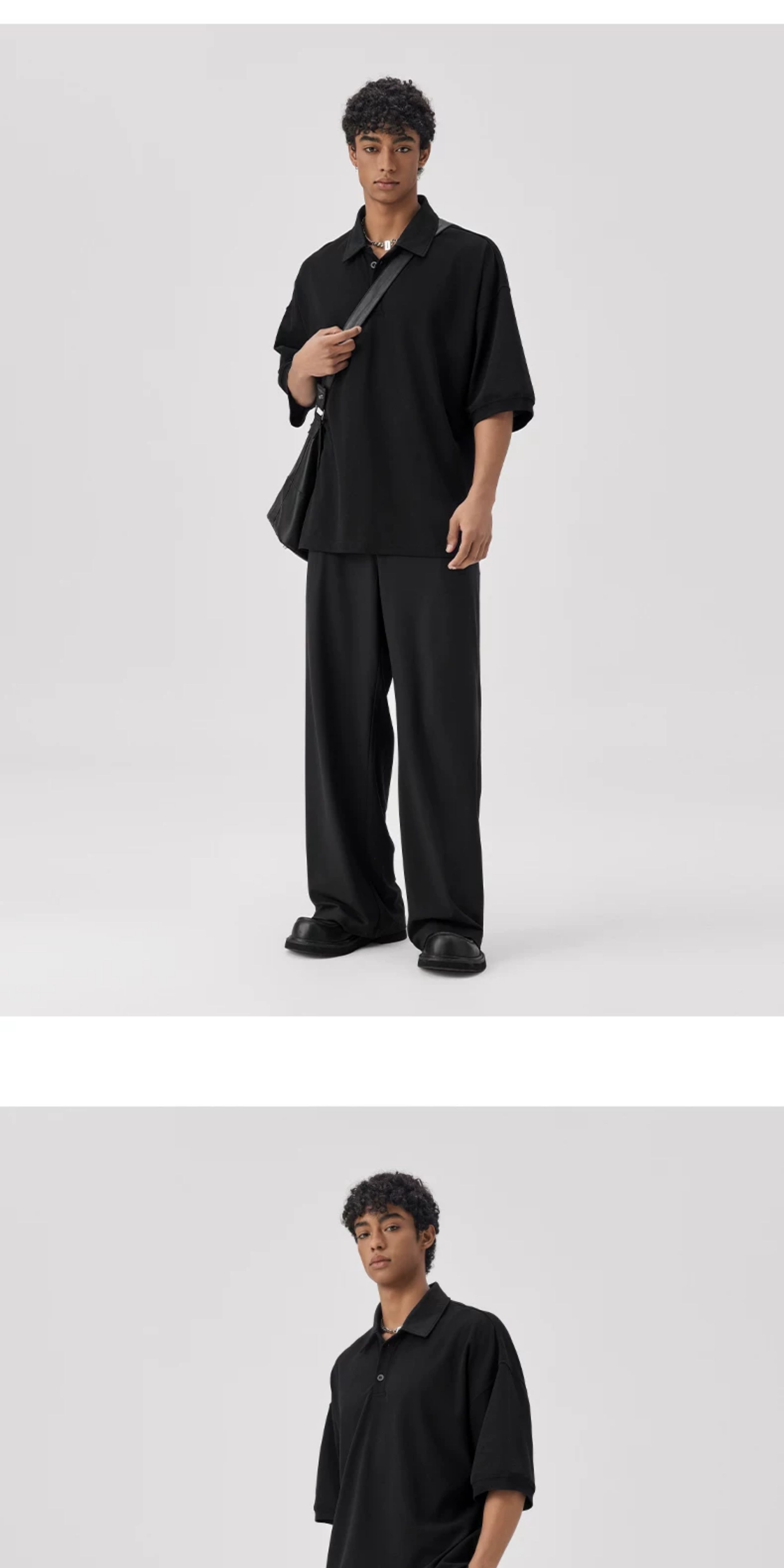 BODYDREAM Embroidered Drop-Shoulder Polo