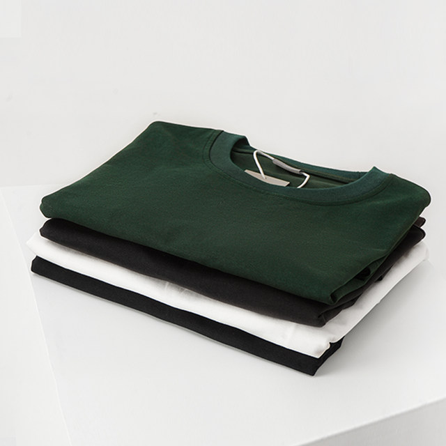 BODYDREAM Zizai T32 260g combed cotton heavyweight basic solid color, short-sleeved T-shirt half-sleeved ຜູ້​ຊາຍ