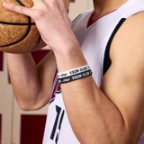 Баскетбольный браслет, баскетбольные напульсники с буквами для школьников для влюбленных, подарок на день рождения