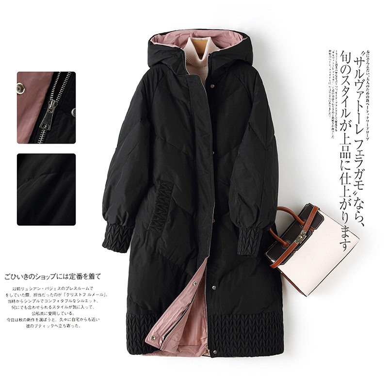 Cotton Suit Jacket New Pint Fashion High-end Casual Korean Version Medium Long Version Fashion New Women's Clothing Jacket Cashew Padded Jacket Tide