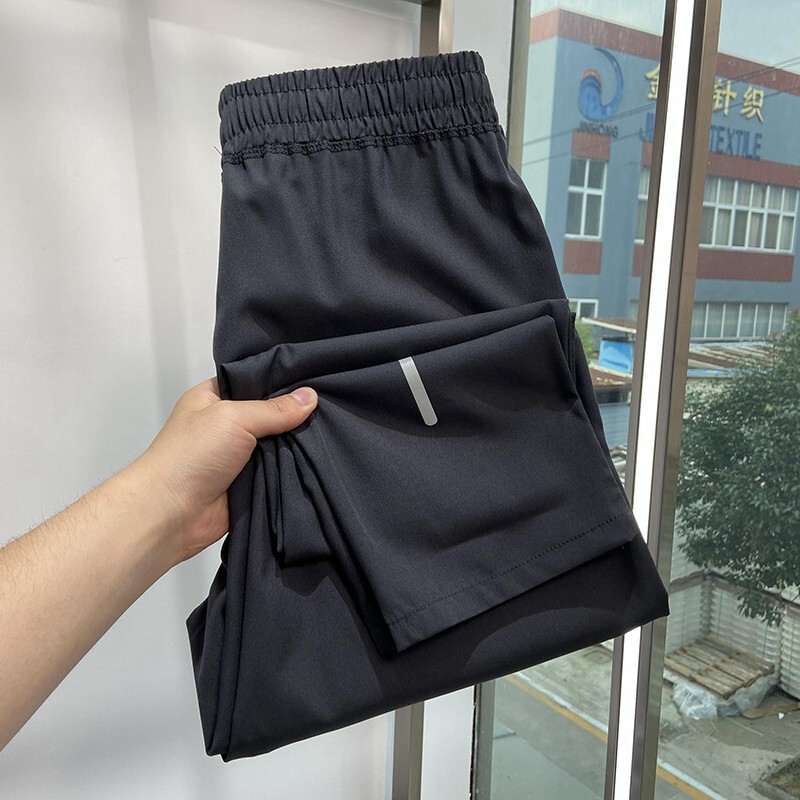 Foreign Trade Surplus Stock Export Summer Lightweight 3m Reflective Stretch Quick-Dry Sports Casual Jogging Pants Sweatpants