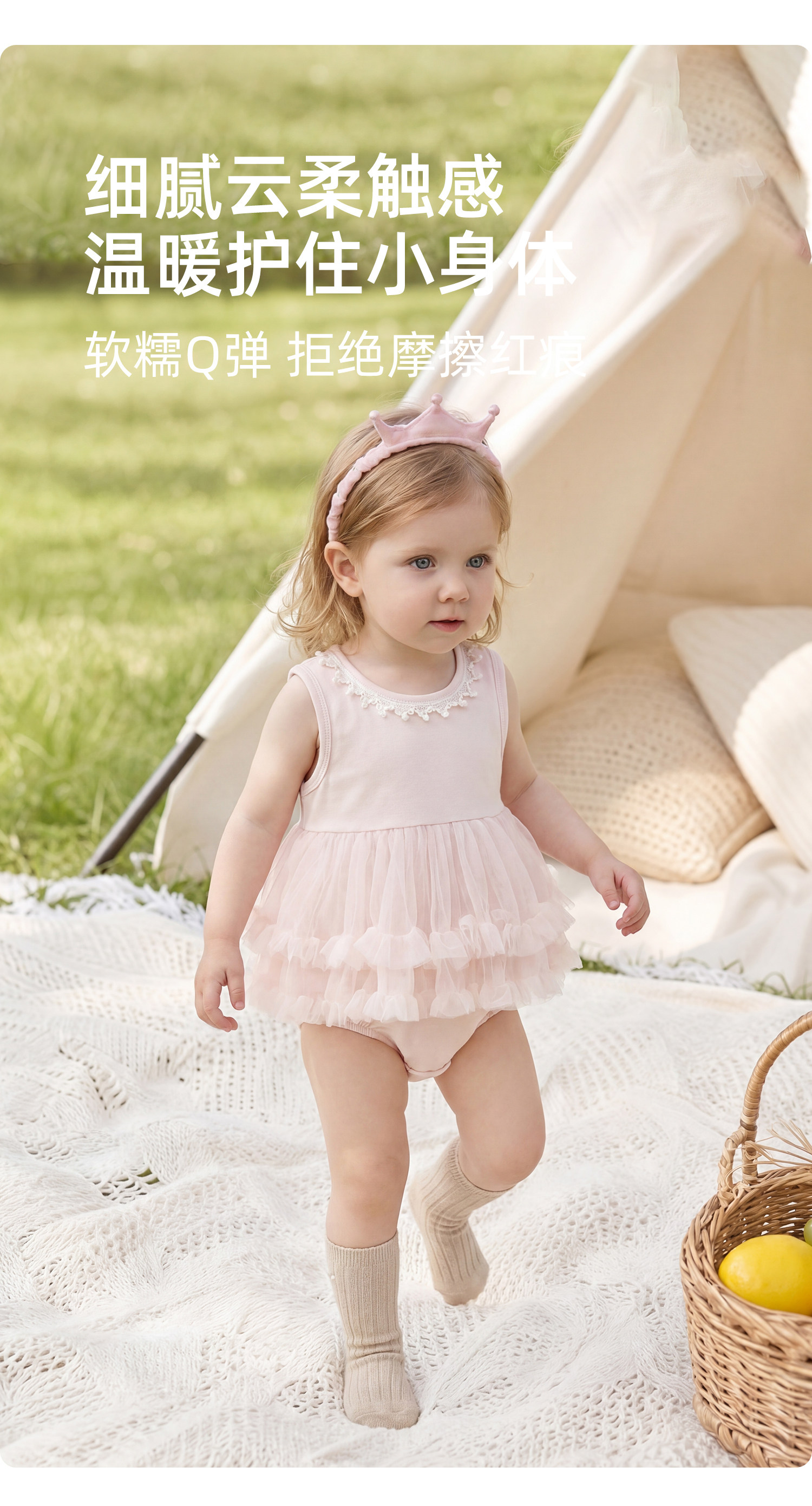 婴儿衣服夏装女宝宝周岁公主包屁裙子百日宴婴幼儿夏季薄款连体衣 — 5