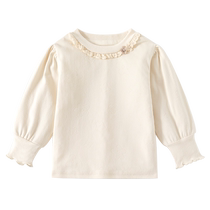 Girls long-sleeved T-shirt spring and autumn 2024 new style childrens bottoming shirt autumn princess autumn baby top