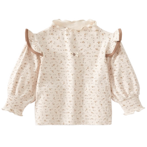 Girls long-sleeved T-shirt spring and autumn 2024 new style childrens bottoming shirt autumn baby princess top autumn clothing