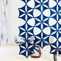 Sound-absorbing decorative hanging screen partition creative office exhibition hall hotel photography polyester fiber board background wall customization