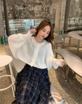 Hollow knit sweater women thin 2020 Autumn New coat loose cardigan coat gentle wind Joker sweater tide