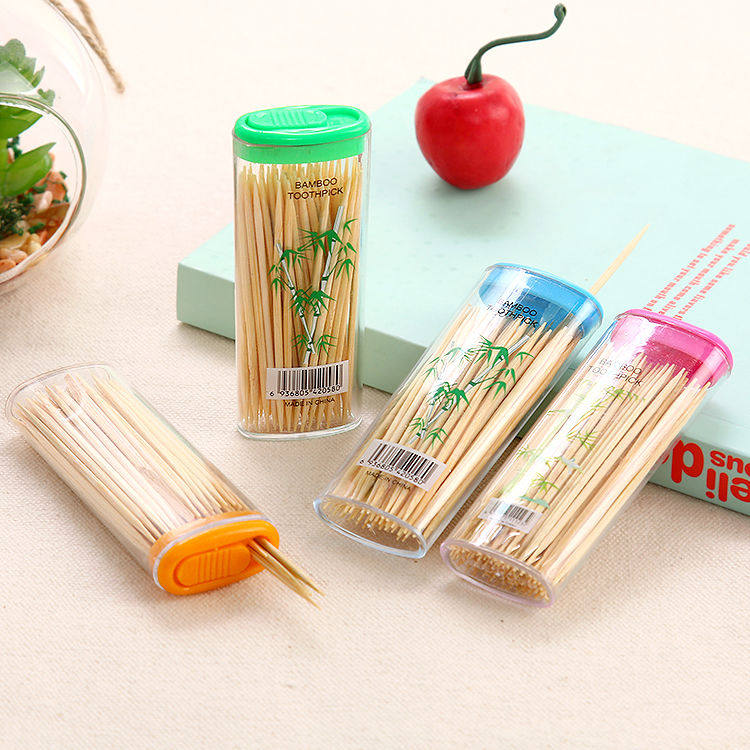 Individually packaged toothpicking artifact portable household high-quality bamboo high-quality individual small bag toothpicks