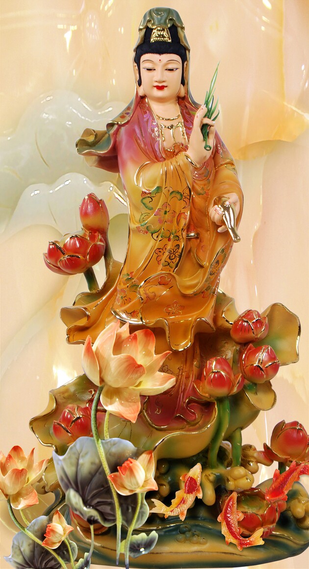 Large and small models of Guanyin Bodhisattva, Guanyin Bodhisattva, Buddha statues, hanging paintings, self-adhesive paintings, wooden frames can be used