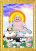 Size subsection Millerson Bodhisattvas Bodhisattva Feng Shui Laughing Buddha Statues Portrait Hung Like Hanging Paintings can be brought with wood frame