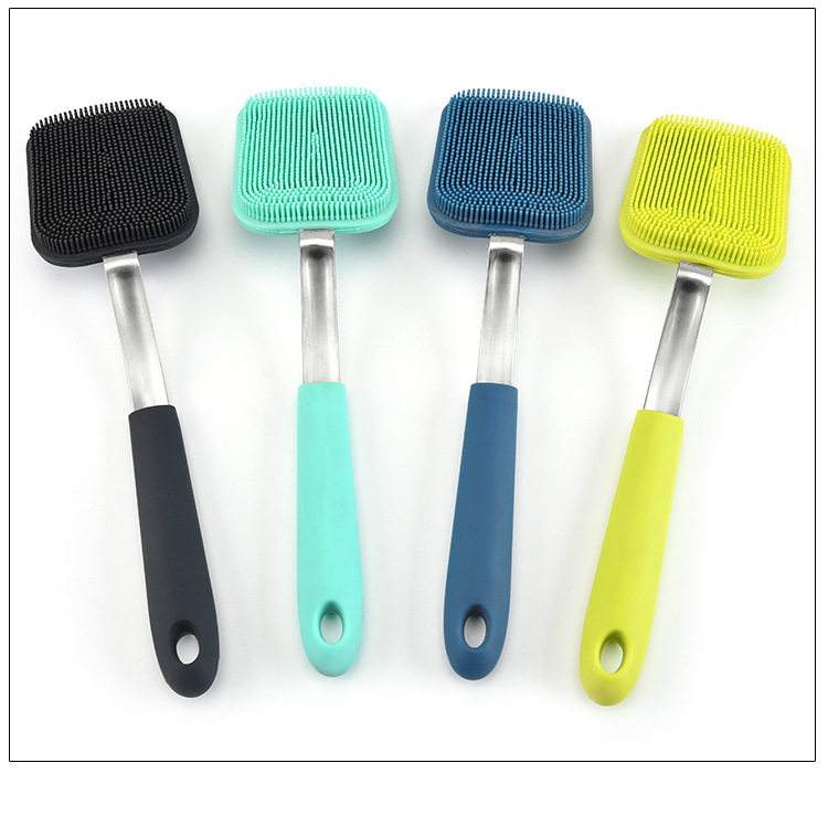 Щетка для жирной посуды 创意硅胶洗锅刷锅铲型厨房用刷软毛刷不伤锅不沾油通用锅具清洁刷
