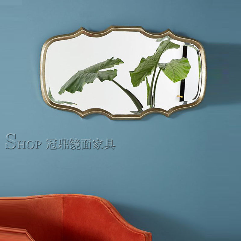 Vigorous Mirror Corridor Decoration Wall Mirror Wall-mounted Wall Mirror Decoration Mirror Frames Round Composition Decor Mirror