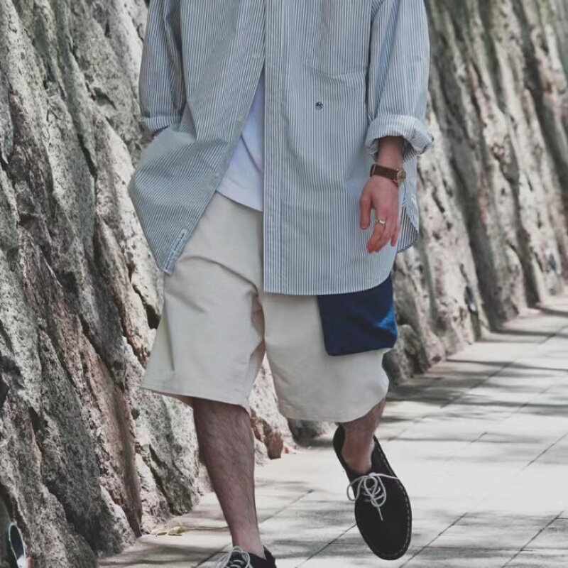 Mountain-Style Functional 4301 Stretch Twill Classic Coolmax Fabric Loose Casual Belted Shorts