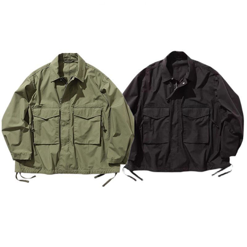 Japanese Retro Beams Shawn Yue Style Military Workwear Pocket Casual Jacket Lapel Coat M65 M-65