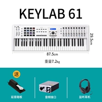 [61 ключ белый] Pule Pedal+Sound Card+Наушники монитора