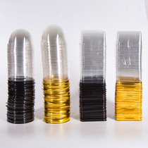 Egg yolk cake packaging box moon cake blister box green dumpling box semi-circular thickened mung bean cake snow meiniang box 50 sets