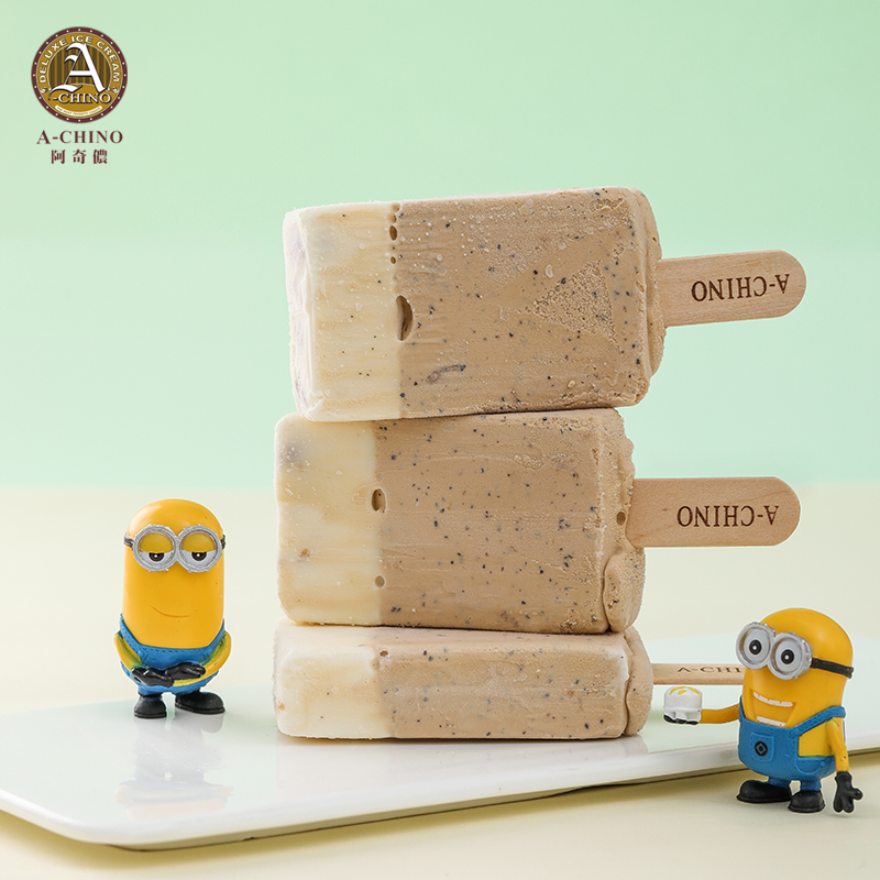 台湾产 A-CHINO 阿奇侬 小黄人 铁观音茶味 奶盖珍珠雪糕 90g*12支 天猫优惠券折后￥98包邮（￥138-40）10味可选