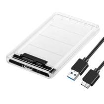Factory 2 5-inch SATA serial port SSD mechanical HDD sliding cover transparent USB3 0 mobile hard drive box