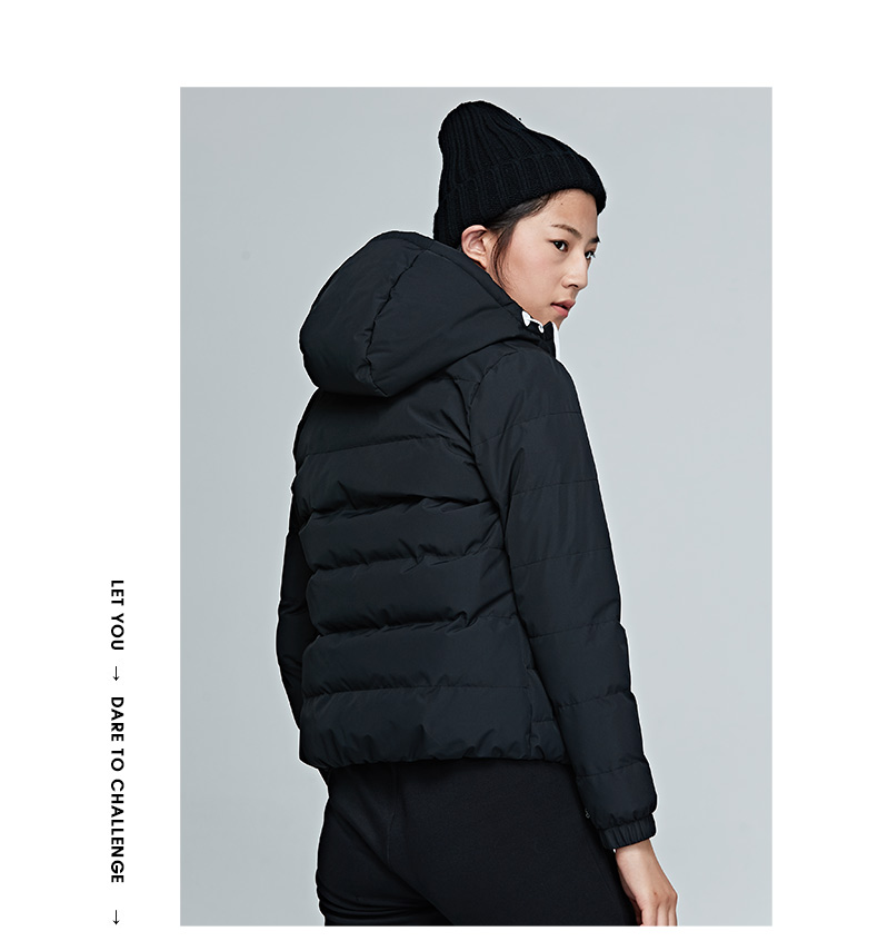 Áo khoác cotton thể thao Hongxing Erke dành cho nữ mùa thu đông 2019 - Quần áo độn bông thể thao áo phao đại hàn nữ